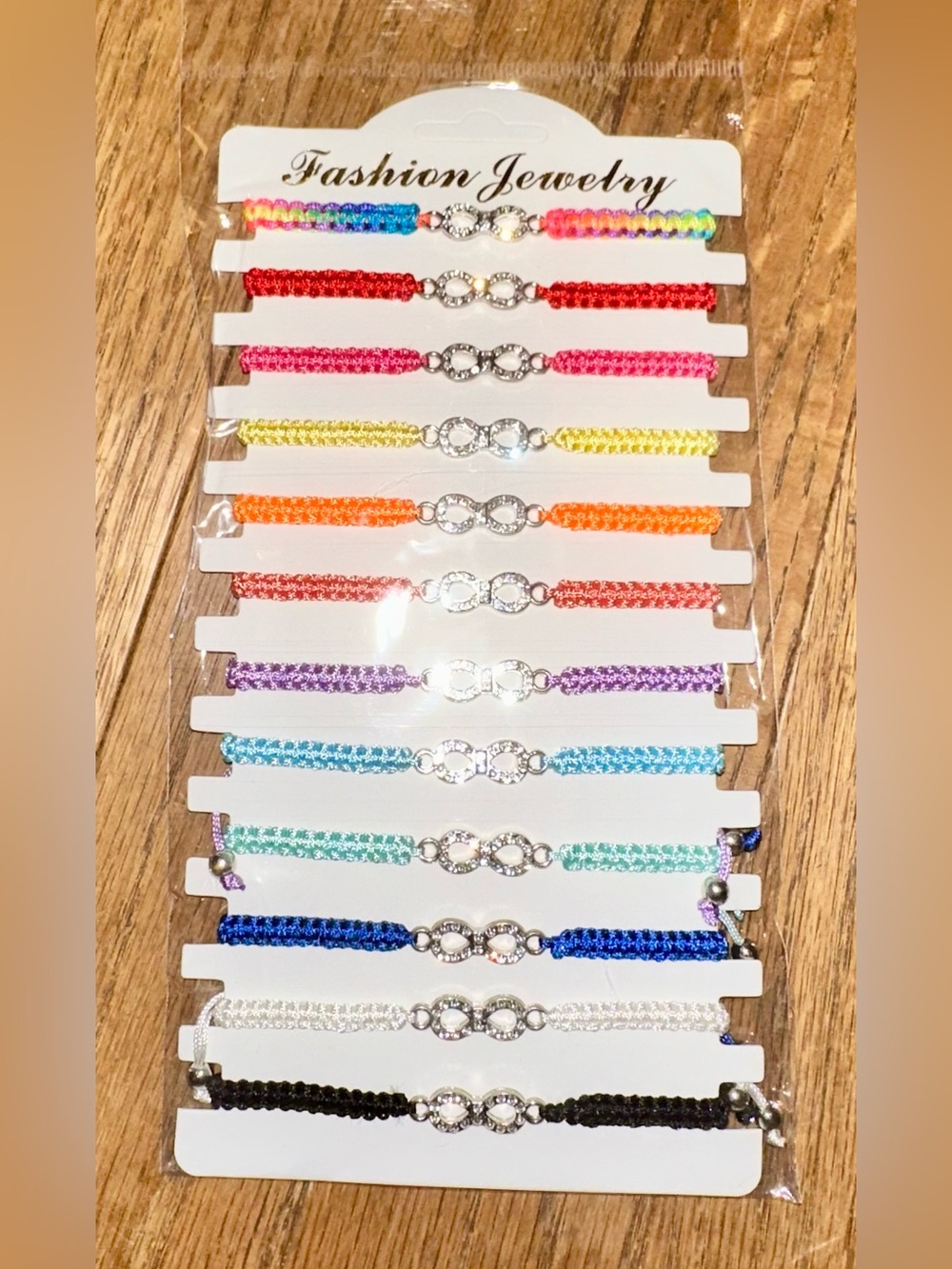 Fashion Jewelry 12 Multi-Color Braided Infinity Bracelet Set